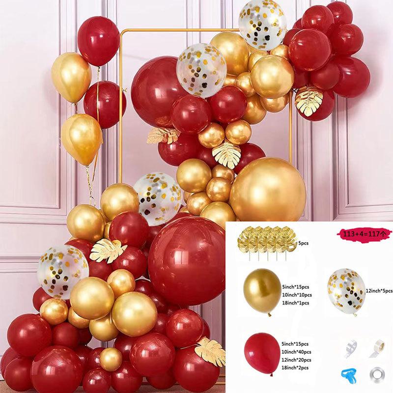 Balloon New Year'S Eve, Birthday Balloon Scene Arrangement Supplies, Festive Wedding Balloon Arch, Balloon Wedding