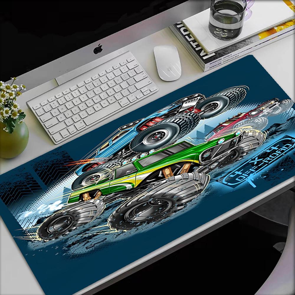 Tappetino Mouse Tema Camion, Base in Gomma Antiscivolo, Multifunzionale per Ufficio e Casa, Perfetto per la Personalizzazione dello Spazio di Lavoro.