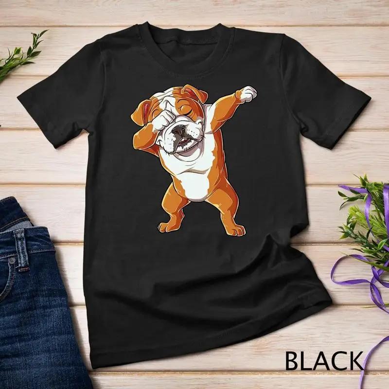 Dabbing English Bulldog T Shirt Boys Dab Dance Puppy Lover Unisex T Shirt