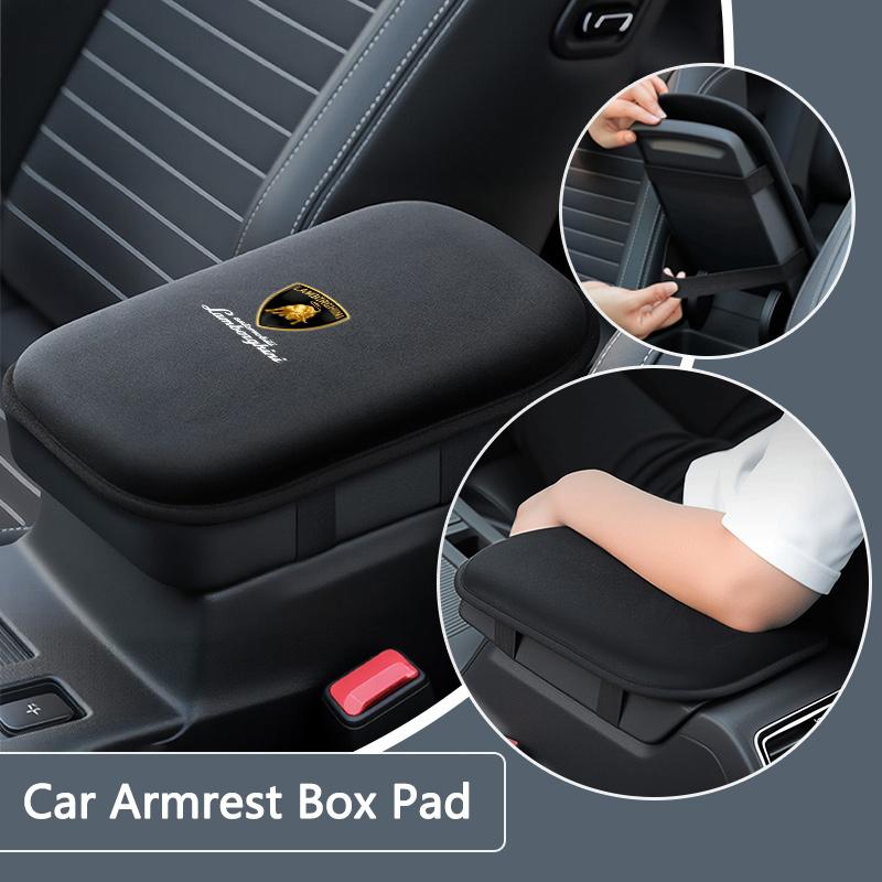 Sudue Car Armrest Box Mats Auto Center Console Cover For Lamborghini LP570 LP610 Urus LP700 LP770 Gallardo Aventador Accessories AA11