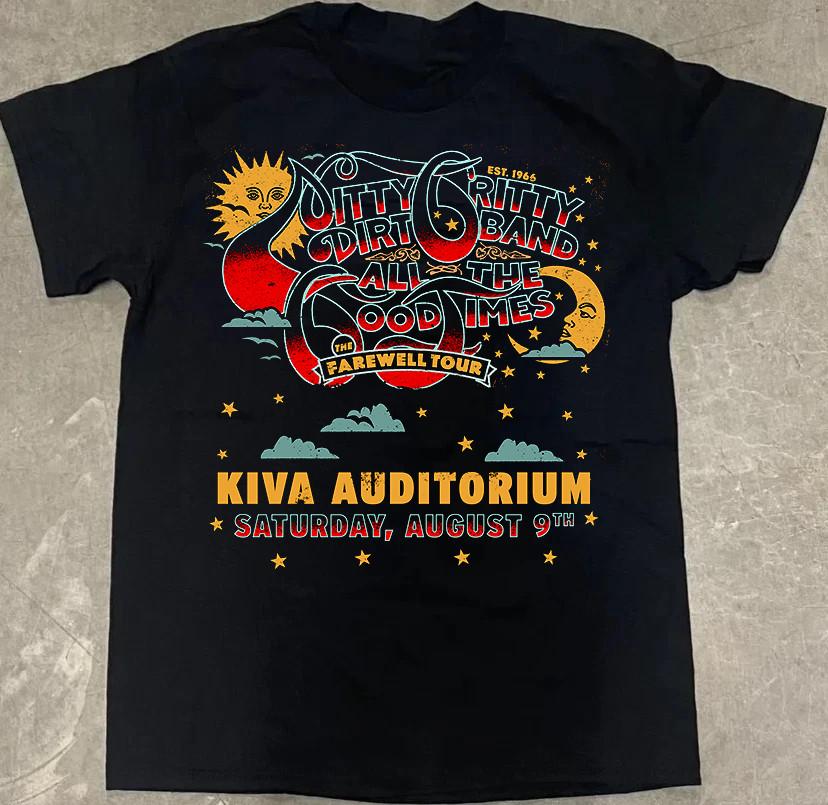 Nitty Gritty Dirt Band Все Хорошие Времена ХЛОПКОВАЯ футболка с принтом S-4XL KN1169 Унисекс футболка XL