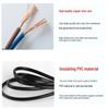 Cangren 1.8m Button Switch Power Cord