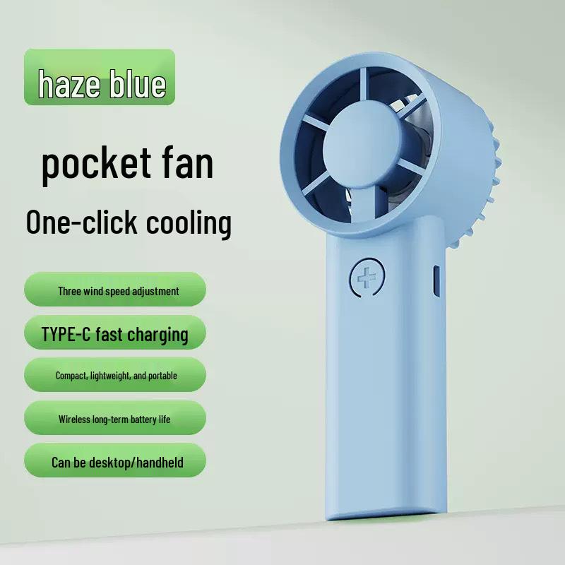 

Portable USB Rechargeable Mini Folding Neck Fan with High-Speed Turbine 1