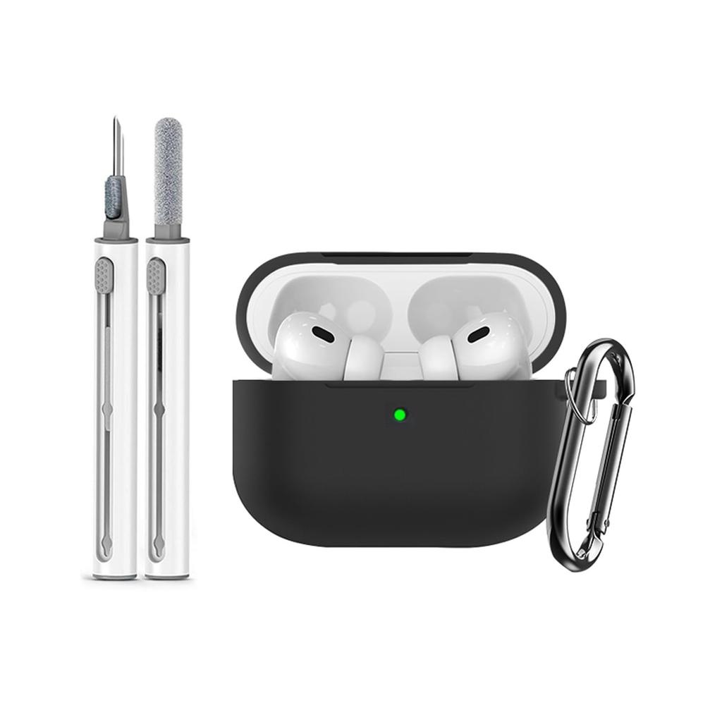 Silicone Protective Case for Airpods Pro 3 Gen (2025) Earphone Accessory For Airpods Pro 3 Generation with Cleaning Kit/Keychain