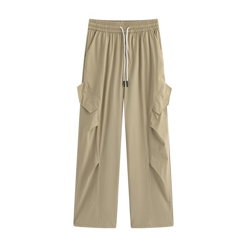 Quick-drying Overalls Women's Pants New Summer Charging Small Wide-leg Ice Silk Thin Mountaineering Sweatpants