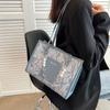 Personalized fashion bag women's new summer largecapacity pearl chain shoulder bag niche design underarm bag premium