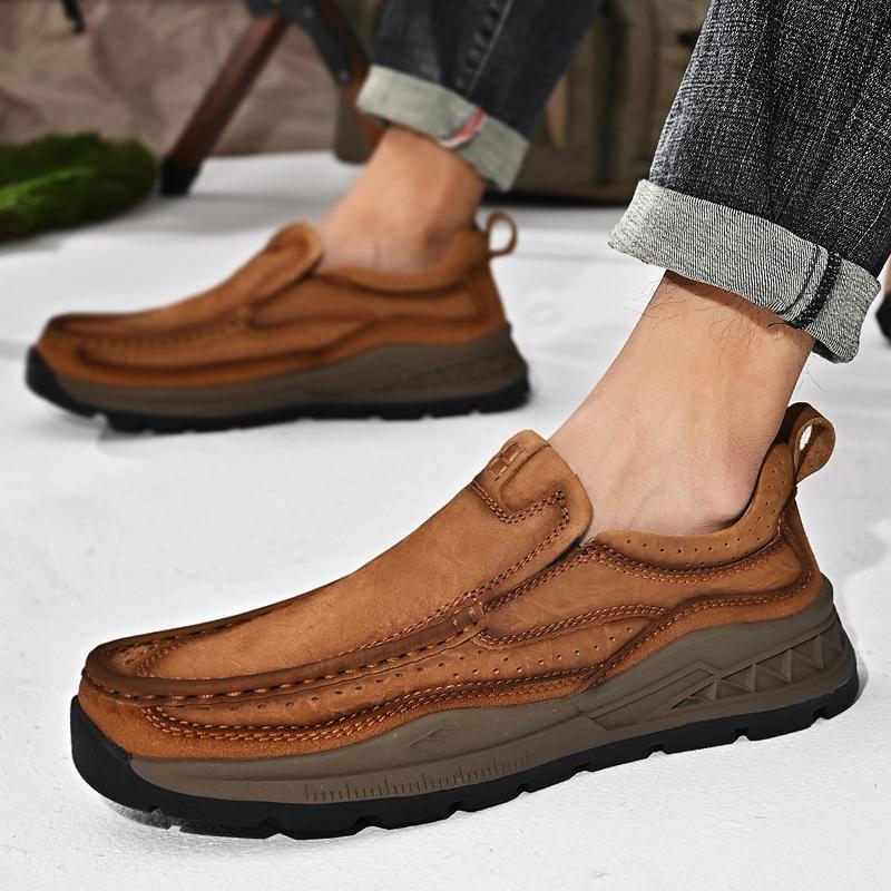 Frühling Neue männer Casual Leder Schuhe Bequeme und Atmungsaktive Schuhe Leder Schuhe Britischen Einfarbig männer Hochzeit Schuhe