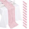 10 Pack Cheesecloth Table Runner 35x120Inch Boho Gauze Cheese Cloth Table Runners for Wedding Party Baby Shower Birthday Home Decor