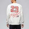 Jordan As M J FLC Crew Neck Comfortable Soft Long Sleeve Sweatshirt Men Sweatshirt White IB5605-133