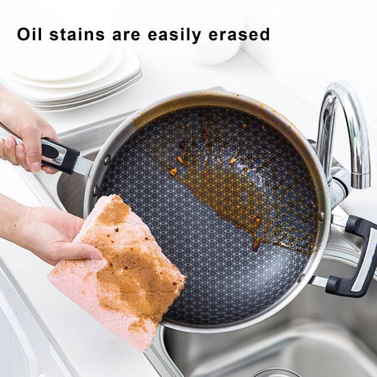 

20 Pcs Rag Superfine Fiber Dish Washing Rags Super Water Absorbent Thickened Lint