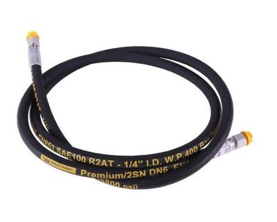 Hydraulic Hose 400 Bar Thread M14X1.5 Straight L-2000Mm Dn06-2Sn (Aa-06-2000; P11P11) 40.0Mpa Waryński