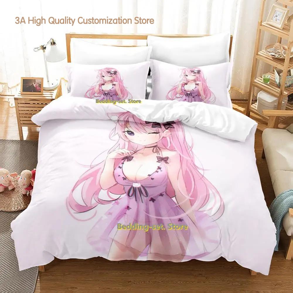 

Comforter Nyatasha Nyanners Bedding Set Single Twin Full Queen King Size Bed Set Adult Boys Bedroom s 3D Anime Bed Comforter (quilt)-EU Single(135*200cm)3pcs