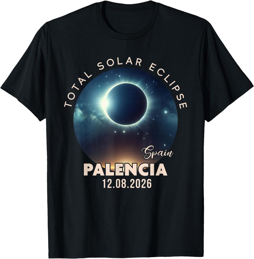 Palencia, Spagna Eclissi Solare Totale 2026 Maglietta