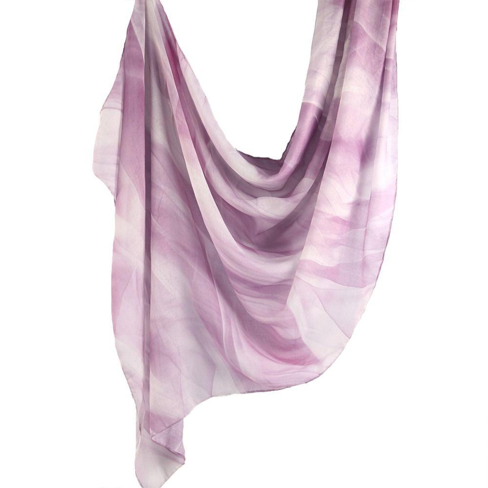 Soft Breathable Shawl Watercolor Series Long Wraps Fashion Indah Shawl  Women
