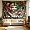 Custom Name Personalized Harley Quinn Print Tapestry, Wall Art Decor, Bedroom, Dorm, Apartment, LivingRoom, Party Backdrop, Gift for Birthday