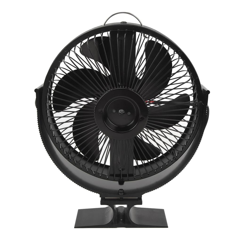 Stove Fan with 6 Blades, Air Circulation, Quiet Operation (Under 25dB), for Wood Stoves, Improves Heating Efficiency, Heat-Driven, Fireplace Burner Fa