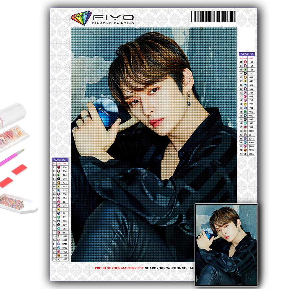 Купить 5D DIY Алмазная картина Корейская группа мальчиков Вышивка ...