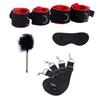 Couple Sex Toy BDSM Bed Restraint Equipment Set Sex Erotic Handcuffs Ankle Eye Mask Whip Alternative Training Game
