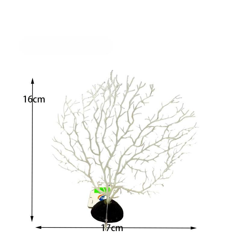 

Tree Shape Resin Coral Aquarium Decoration Fishing Fish Tank Landscaping Decor Sea Iron Tree Plastic Coral Aquarium Decor Plants 16cmx17cm білий