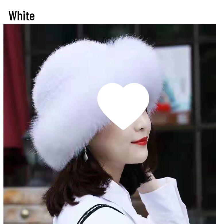 Dam Vintermössa i Fuskminkpäls med Fri Frakt - Mångsidig, Utländsk Stil, Moderiktig, Tjock och Öronvärmande.