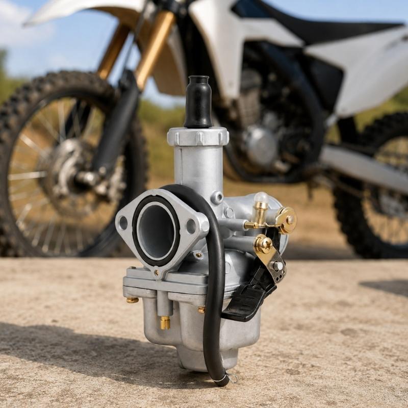 Manual Choke PZ26 Carburetor Replacement for CRF100F CB125S XL125S, Metal 26mm Carburetor for Garage Repair