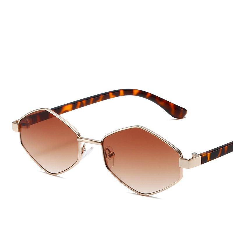 New Fashion Polygonal Sunglasses Women Retro Metal Sunglasses Men Suitable for Outdoor Travel Party Decoration Glasses Uv400