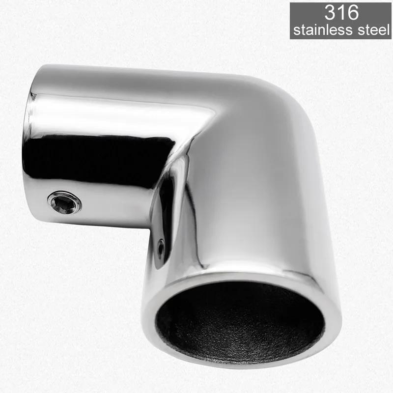 316 Stainless Steel Tube Pipe Connector Super Anti-corrosion No Rust for Ocean Yacht Dock Outdoor Awning Tube Fastener
