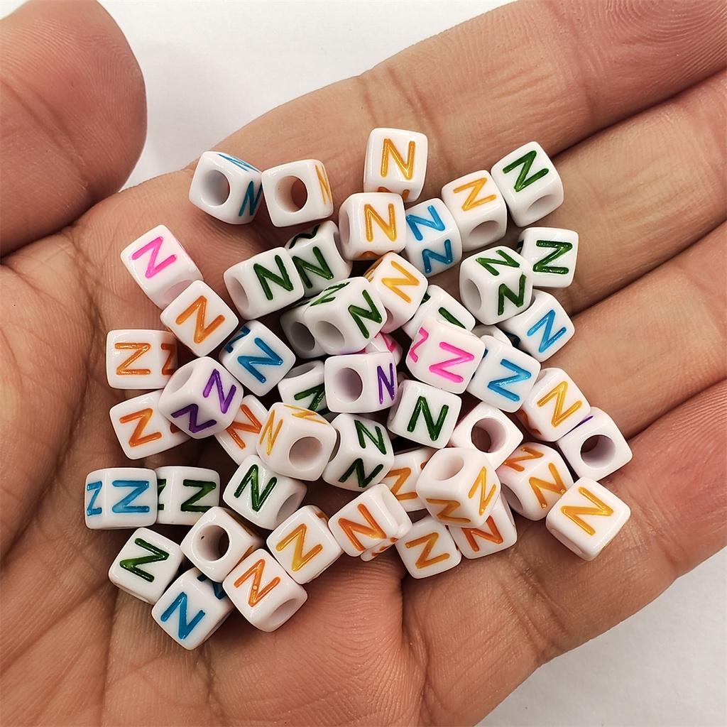 100 ks/šarže akrylové korálky dopisní korálky hledání šperků pro DIY náhrdelník náramek 6mm velkoobchod s módou vysoce kvalitní nové