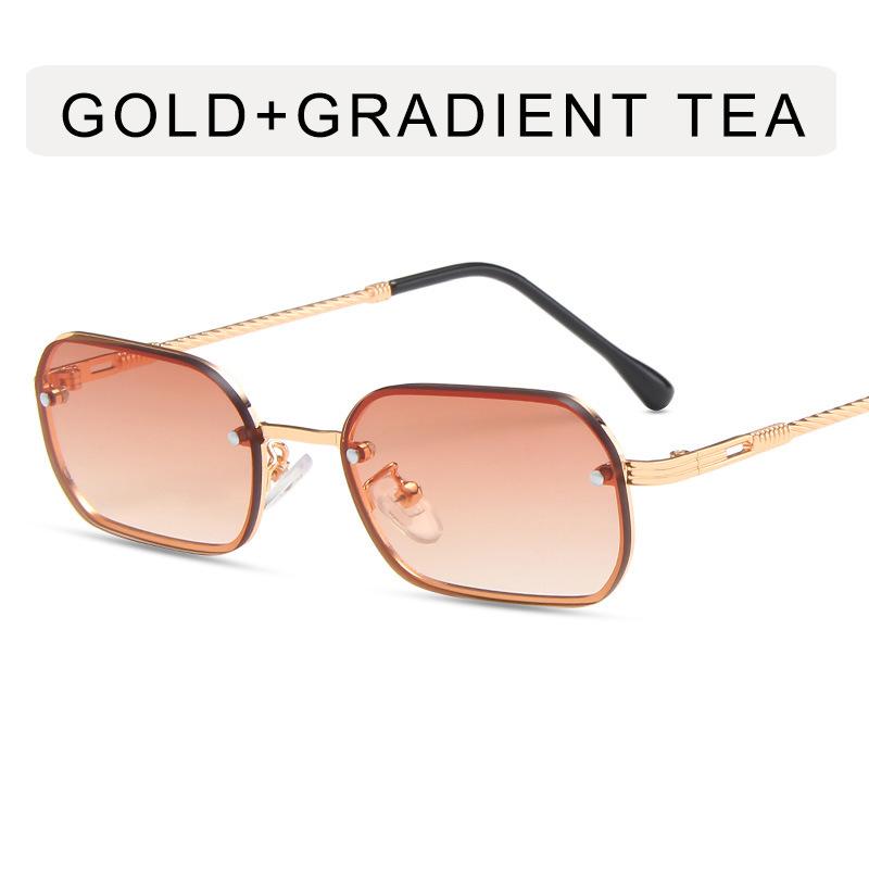 Retro Small Rectangle Sunglasses Women Sexy Retro Sun Glasses Brand Designer Vintage Metal Eyeglasses Eyewear Female
