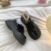 Platform Mary Jane small leather shoes women's British style 2025 spring new Japanese round head thick heel with skirt single shoes