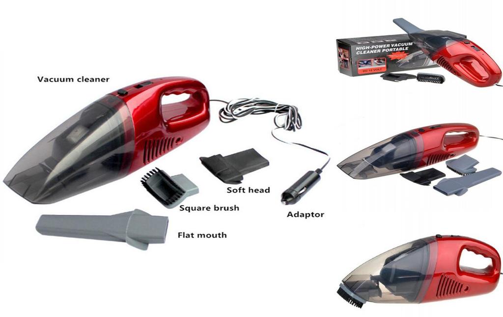 Car Vacuum Cleaner With 120w Power Dry Wet Usb Charging For Vehicle Interior Cleaning