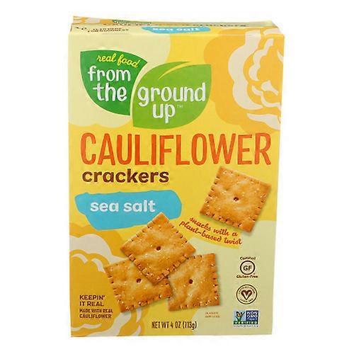 From The Ground Up Cauliflower Crackers Original ,4 Oz(Case Of 6)