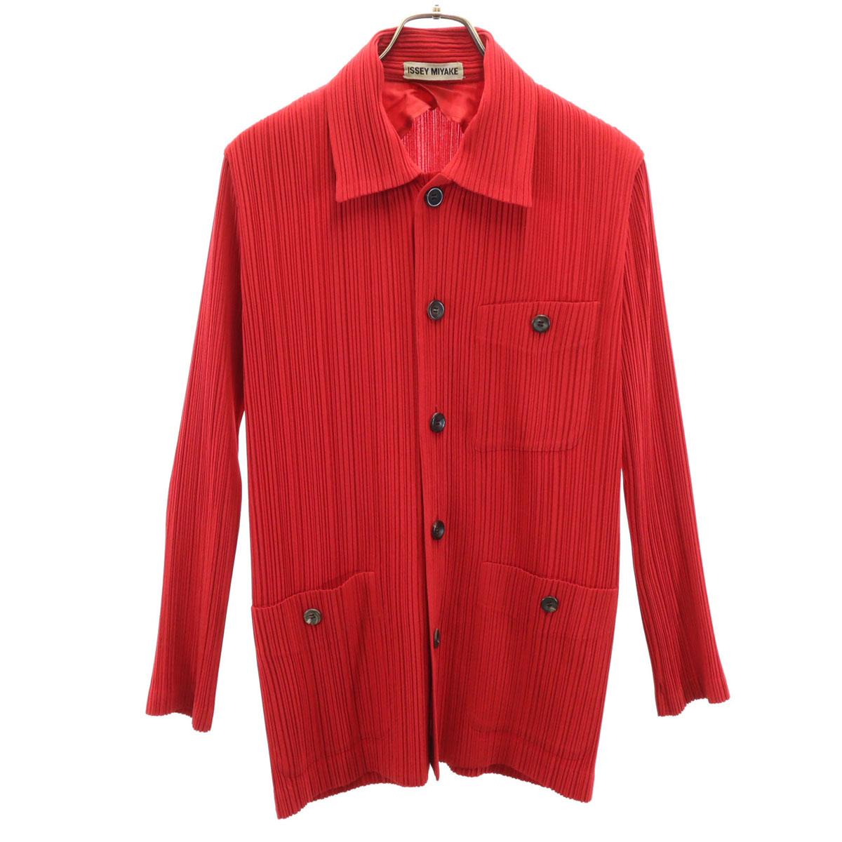 

ISSEY MIYAKE 96SS Old Made in Japan Jacket M Red IM61-FD925 Women Used