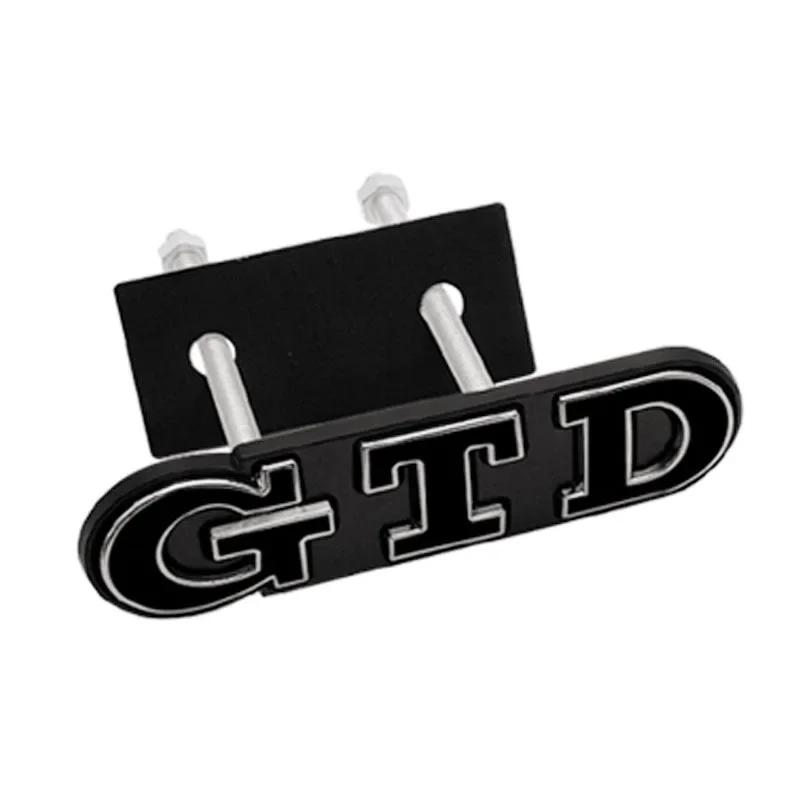 BSH1 For VOLKSWAGEN VW GTI 3D Metal GTD Logo Car Rear Trunk Badge Sticker Front Grill Emblem For VW Polo Golf 4 5 6 7 GTD MK4 MK5 MK6 in2