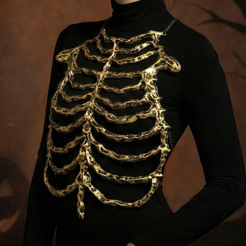 Scheletro di Plastica Realistico Costume Accessori Per Feste di Halloween e Spettacoli Teatrali Con Design Dettagliato