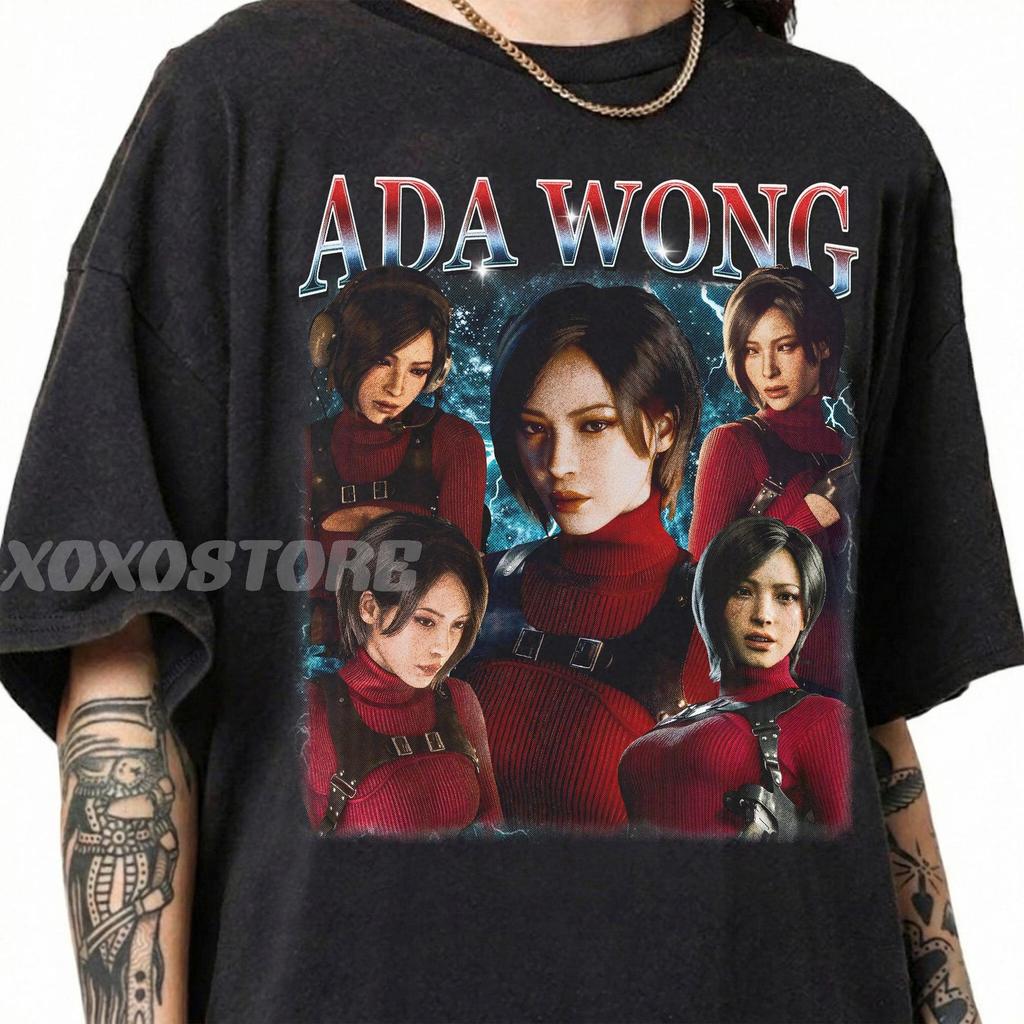 Vintage 90s Ada Wong Residence Evil T-and kids tshirt, Gaming Waifu Horror and kids tshirt, RE4 Fan Apparel