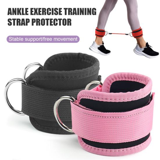 Ankle Strap for Cable Machine Adjustable Ankle Resistance Bands with Cuff for Gym Kickback Glute Workout Leg Extension Lower Body Exercise