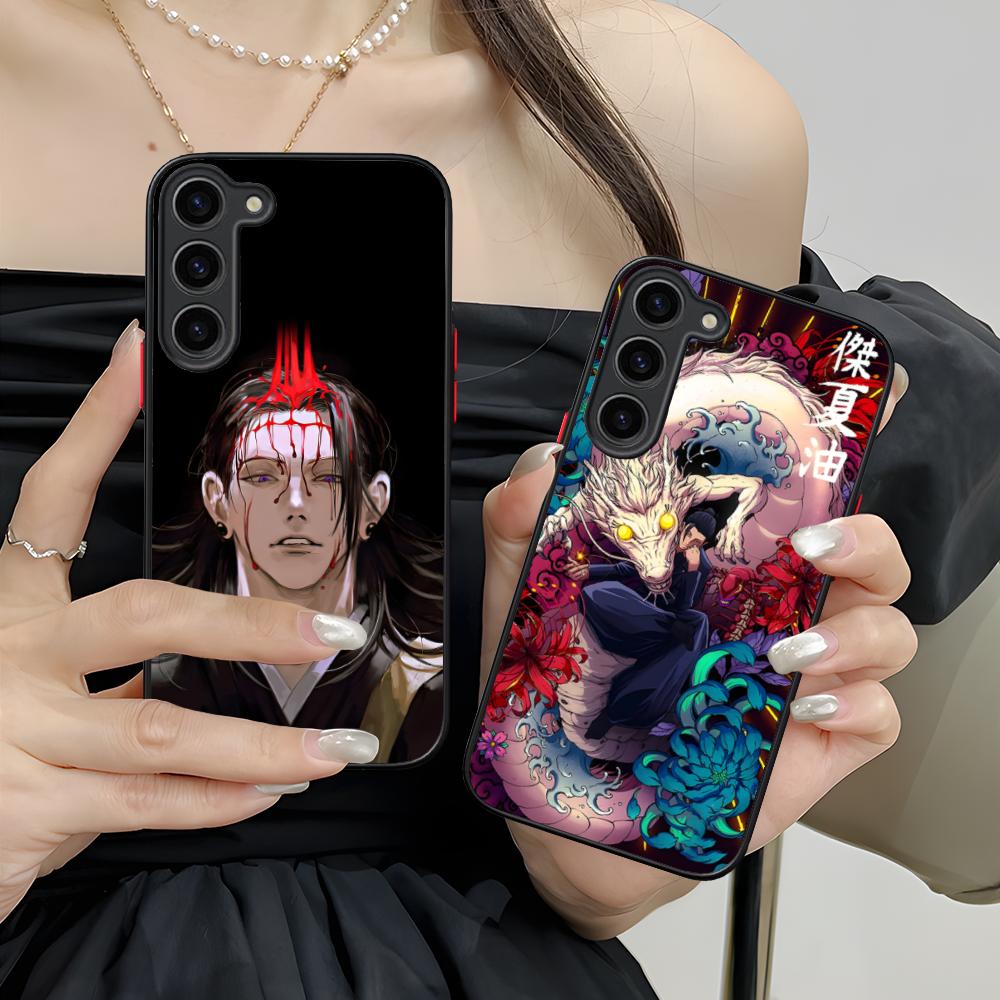 Jujutsu Kaisen Geto Suguru Silicone Mobile Phone Case for Samsung Galaxy S26 S25 S24 S23 S22 S21 Plus FE Ultra Colorful Cover