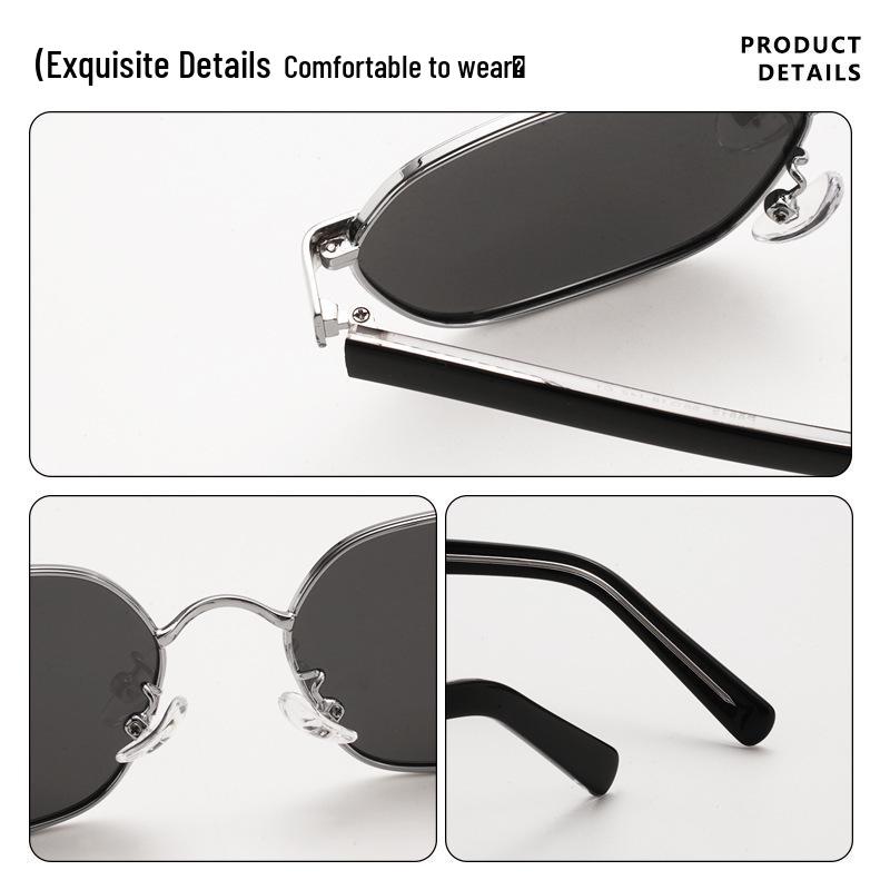 Retro Square Frame Slimming Sunglasses for Women - Anti-UV High-End Design