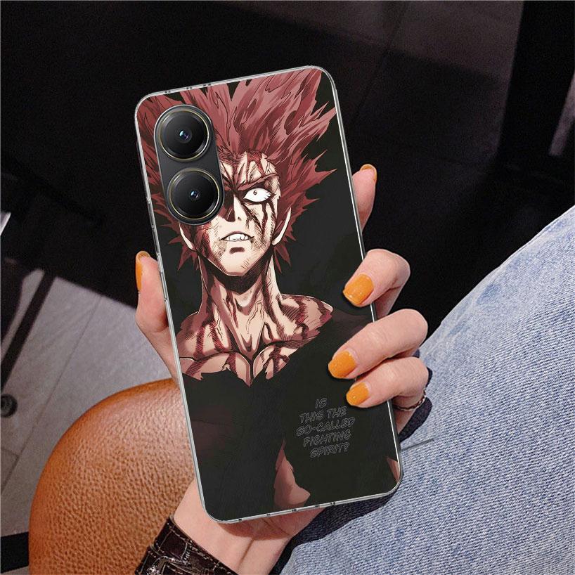 One P-Punch-Man Garou Phone Case For Xiaomi Poco X7 X6 X5 Pro F7 Ultra Redmi 15C 15 13C 13 12C 12 10 10A 10C 9 9A 9C 9T Cover Po