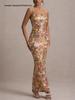 2026 European Spring/Summer Sequin Spaghetti Strap Bodycon Party Dress