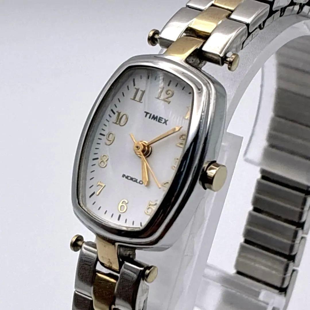 TIMEX INDIGLO ladies watch working combination color silver gold quartz