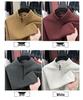 Men's Double-Sided German Fleece Hoodie with Half-High Collar, Zipper, Autumn/Winter Fashionable Outerwear.