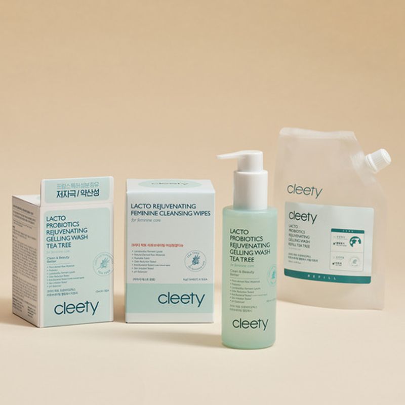 Женское очищающее средство гелевое Tea Tree Ежедневное Набор из 4 предметов с ладаном
