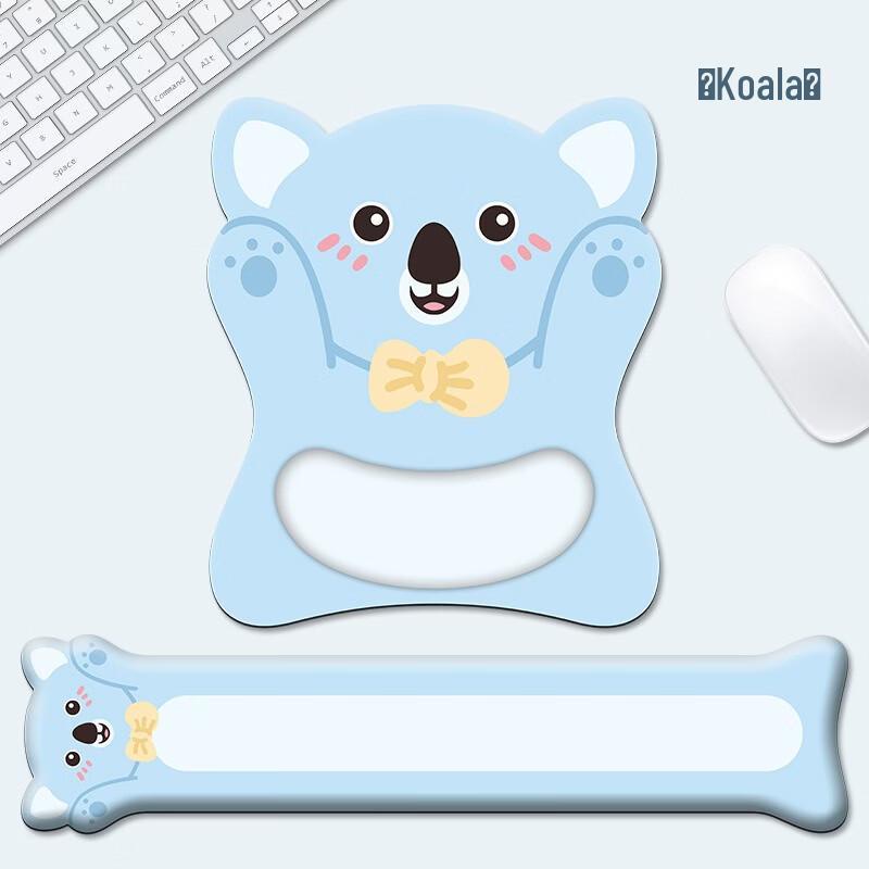 Fumede Mini Cartoon Koala Mouse Pad & Wrist Rest Set