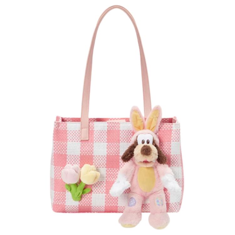 

New Disney Artificial Leather Tote Bag, Shopping Bag, Handbag, Shoulder Bag Women s Pink 400060445788 30.0*11.9*22.1CM