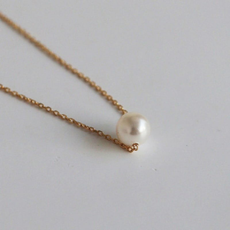 modernlike 14k gold-filled silver pearl bracelet