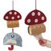 Tissue Box Soft Velvet Fabric Hanging Tissue Holder with Lanyard Wall-Mounted
