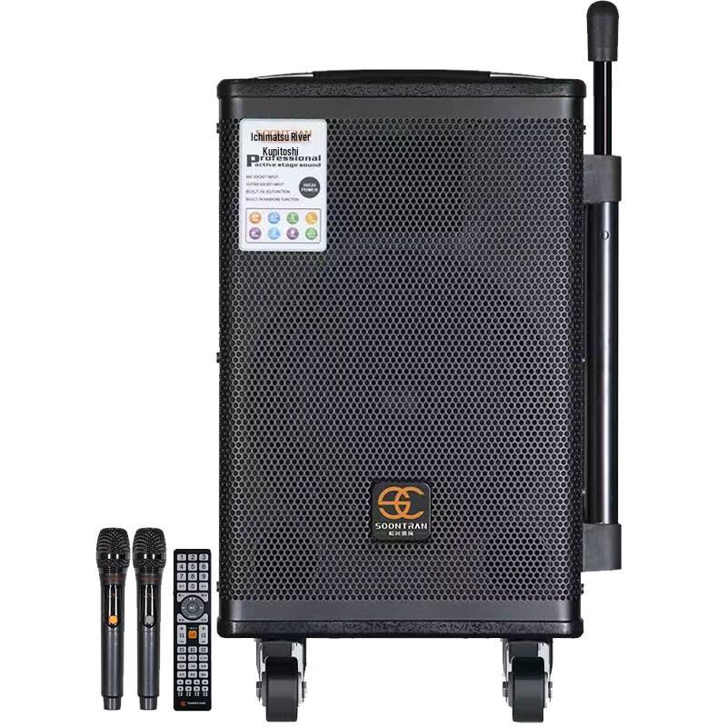 Songchuan SA7-08H Portable KTV Bluetooth Speaker with Dual Wireless Mics CN plug (adapter included) (CN version)
