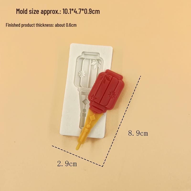 Chinese Knot Lantern Firecracker Cake & Chocolate Mold - Heat Resistant DIY Baking Tool